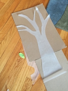 Step 2: Glue on to cardboard
